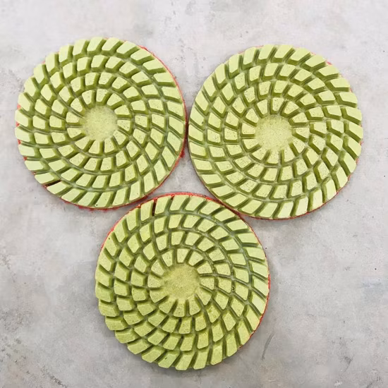 4 Inch D100mm Dry Resin Pads Dry Floor Polishing Disc Concrete Floor Polishing Pad for Concrete and Terrazzo Floor