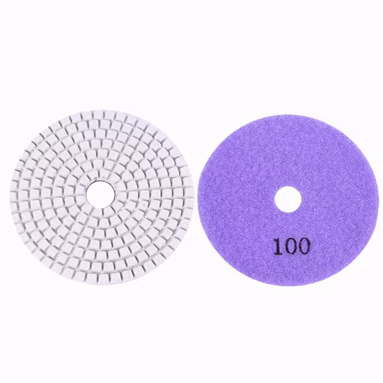 4 Inch D100mm Wet Polishing Pads 6mm Thickness Grinding Disc Resin Pads for Concrete and Terrazzo Floor
